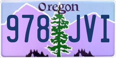 OR license plate 978JVI