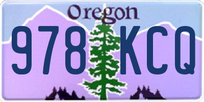 OR license plate 978KCQ