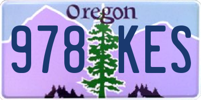OR license plate 978KES