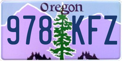 OR license plate 978KFZ