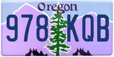 OR license plate 978KQB