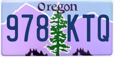 OR license plate 978KTQ