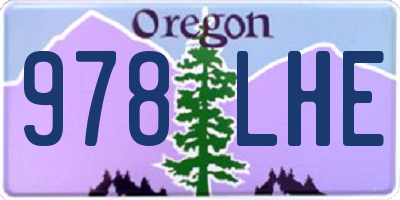 OR license plate 978LHE