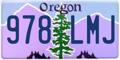 OR license plate 978LMJ
