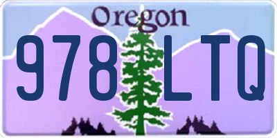 OR license plate 978LTQ