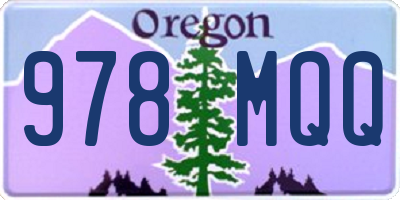 OR license plate 978MQQ
