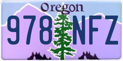 OR license plate 978NFZ
