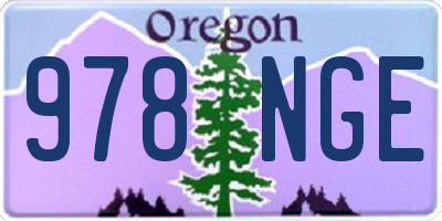 OR license plate 978NGE
