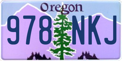 OR license plate 978NKJ