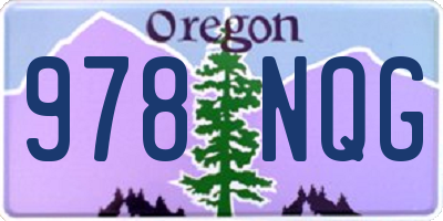 OR license plate 978NQG