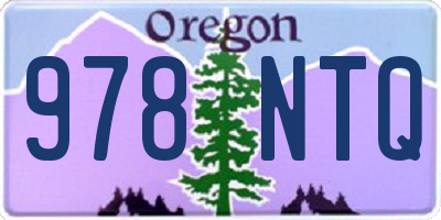 OR license plate 978NTQ