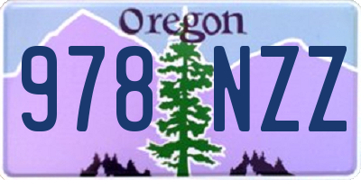 OR license plate 978NZZ