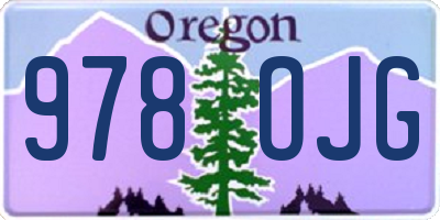 OR license plate 978OJG