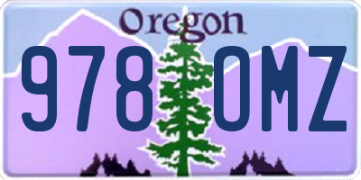 OR license plate 978OMZ