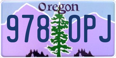OR license plate 978OPJ