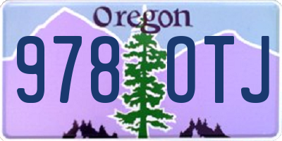 OR license plate 978OTJ