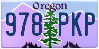 OR license plate 978PKP