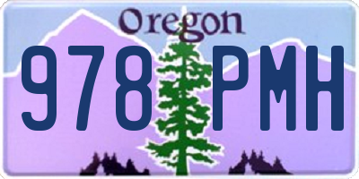 OR license plate 978PMH