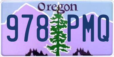 OR license plate 978PMQ