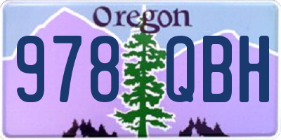 OR license plate 978QBH