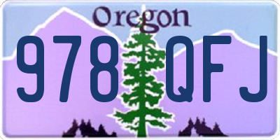 OR license plate 978QFJ