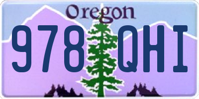 OR license plate 978QHI