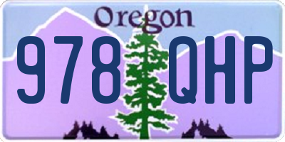 OR license plate 978QHP