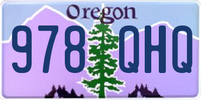 OR license plate 978QHQ