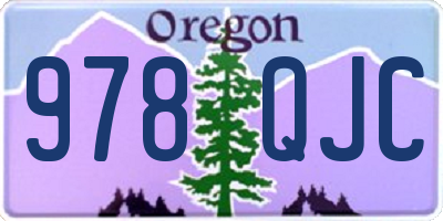 OR license plate 978QJC