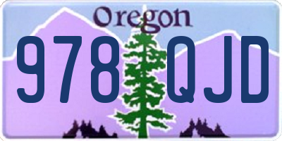 OR license plate 978QJD