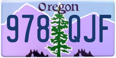 OR license plate 978QJF