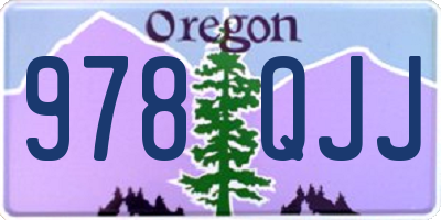 OR license plate 978QJJ