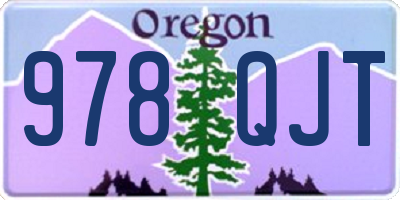 OR license plate 978QJT