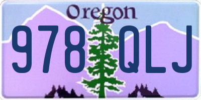 OR license plate 978QLJ