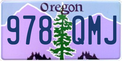 OR license plate 978QMJ