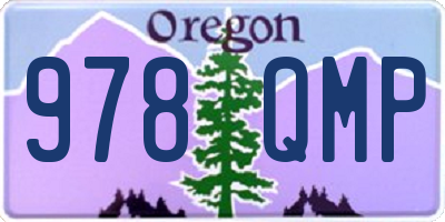 OR license plate 978QMP