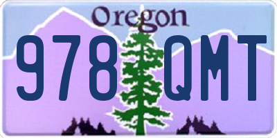 OR license plate 978QMT