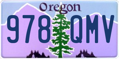 OR license plate 978QMV