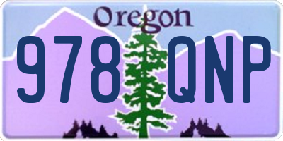 OR license plate 978QNP