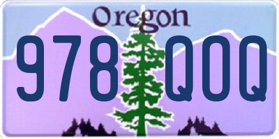 OR license plate 978QOQ