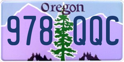OR license plate 978QQC
