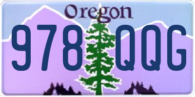 OR license plate 978QQG