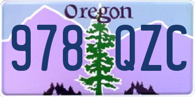 OR license plate 978QZC