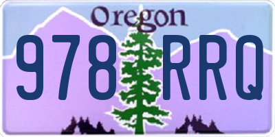 OR license plate 978RRQ