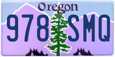 OR license plate 978SMQ