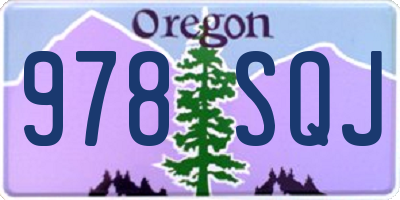 OR license plate 978SQJ