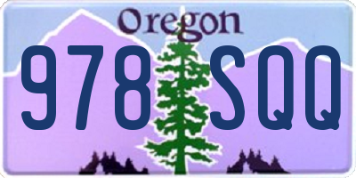 OR license plate 978SQQ
