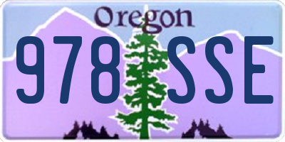 OR license plate 978SSE
