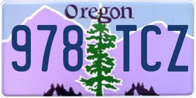 OR license plate 978TCZ