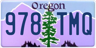 OR license plate 978TMQ
